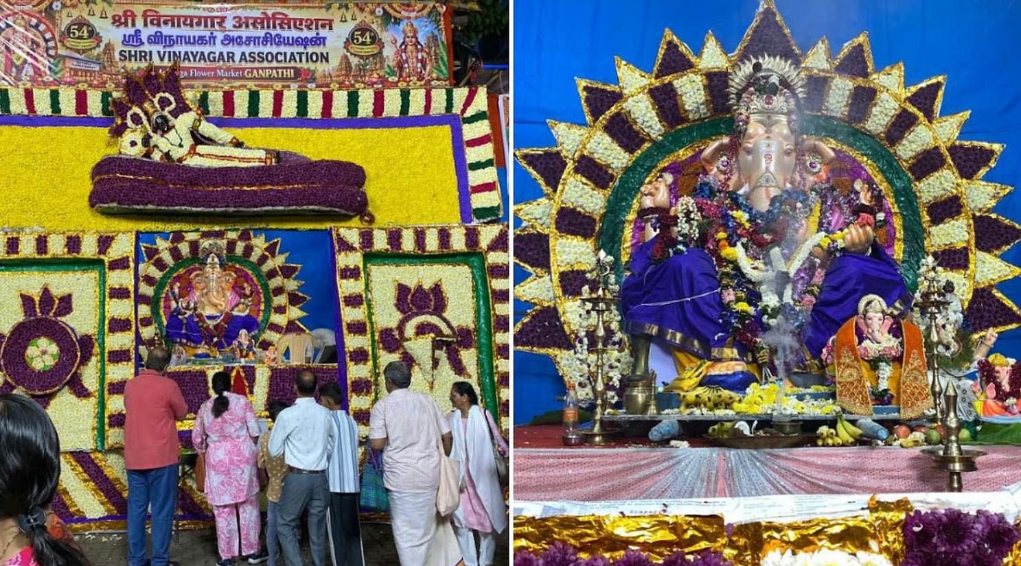 Matunga Flower Merchants Plan ₹10 Lakh Floral Ganpati Decor With Four Themes